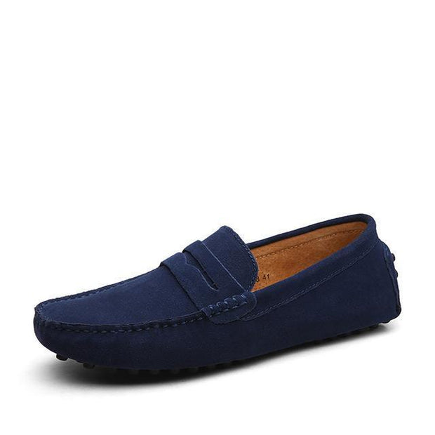 West Louis™ Loafers Moccasins Slip On Men Flats Navy Blue / 6.5 - West Louis