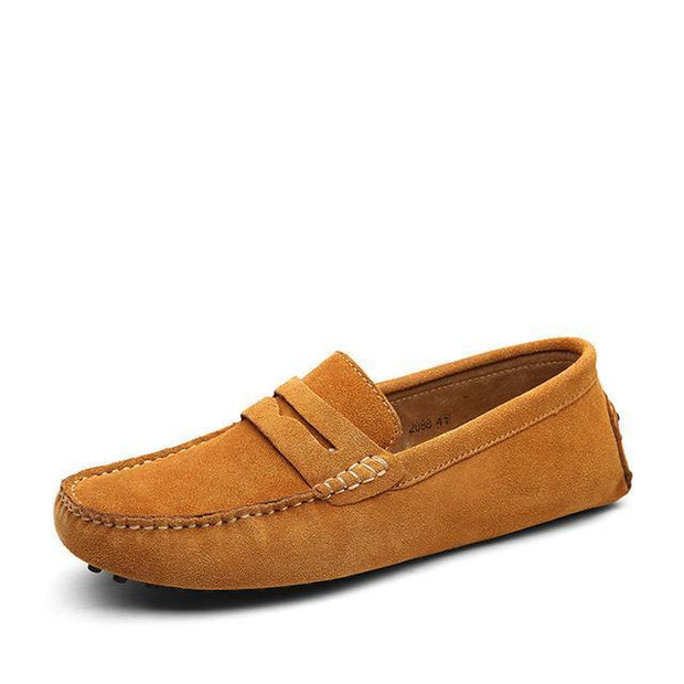 West Louis™ Loafers Moccasins Slip On Men Flats Light Brown / 6.5 - West Louis