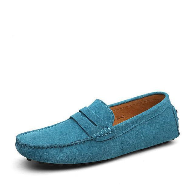 West Louis™ Loafers Moccasins Slip On Men Flats Sky Blue / 6.5 - West Louis