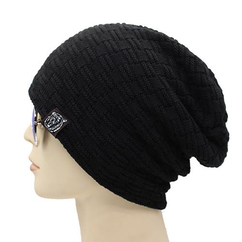 West Louis™ Knitted Fur Beanie black - West Louis