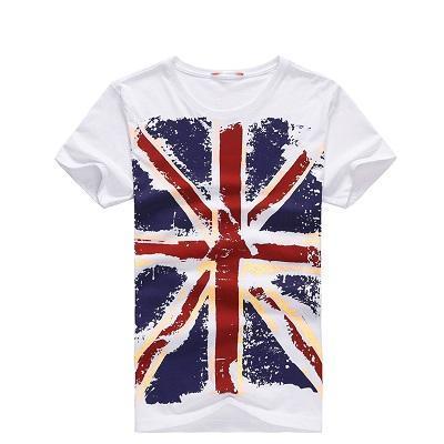 West Louis™ Hot England Style Slim Fit T-Shirts White / M - West Louis