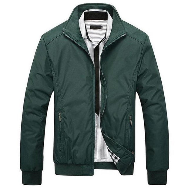 West Louis™ Winter Casual Man Slim Jacket Green / L - West Louis