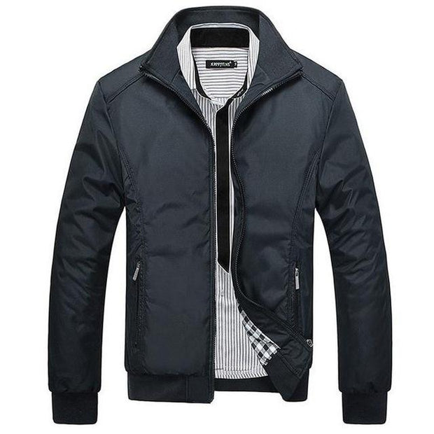 West Louis™ Winter Casual Man Slim Jacket Black / L - West Louis