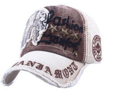 West Louis™ Embroidery Antique Style Baseball Cap Beige - West Louis