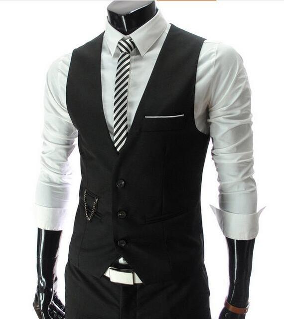 West Louis™ Leisure Cotton Gentleman Vest black / S - West Louis