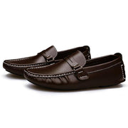 West Louis™ Soft Bottom Leather Comfy Flats Brown / 7 - West Louis