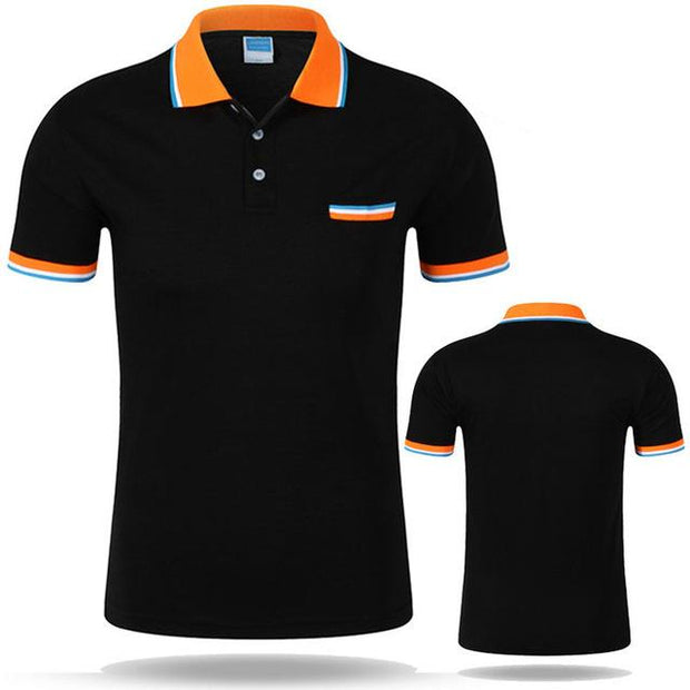 West Louis™ Cotton Casual Breathable Polo Shirt Black / S - West Louis