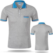 West Louis™ Cotton Casual Breathable Polo Shirt Gray / S - West Louis