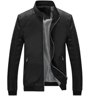 West Louis™ Business PU Leather Slim Jacket Black / XS - West Louis