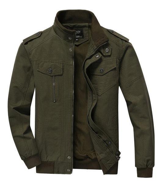 West Louis™ Spring Bomber Casual Jacket Army Green / XS - West Louis