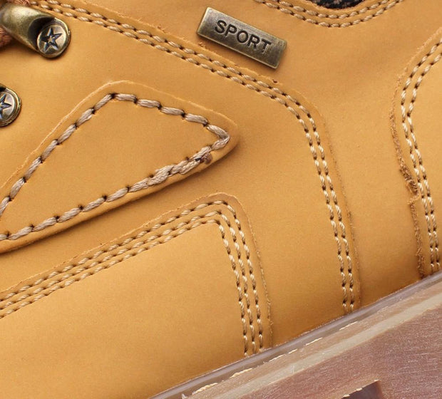 West Louis™ Durable Rubber Leather Ankle Shoes  - West Louis
