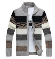 West Louis™ Knitted Sweater Cardigan Gray / M - West Louis