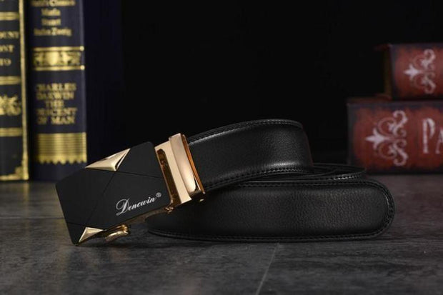 West Louis™ Cowskin Genuine Luxury Leather Belt  - West Louis