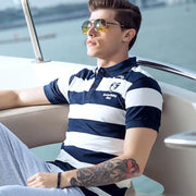 West Louis™ Summer Breathable Striped Polo  - West Louis