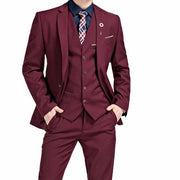 West Louis™ - Luxury Slim Fit 3-pieces Suit  - West Louis