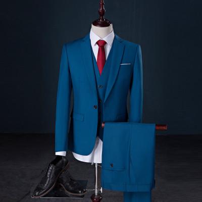 West Louis™ - Luxury Slim Fit 3-pieces Suit Sky Blue / S - West Louis