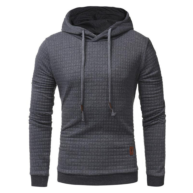 West Louis™ Autumn Solid Color Hoodie Dark Gray / L - West Louis