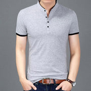 West Louis™ Casual Polo Shirts Silver / S - West Louis