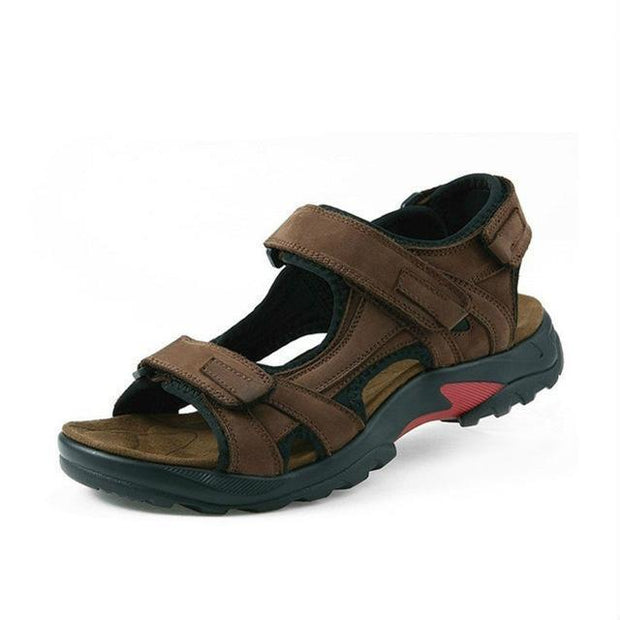 West Louis™ Leisure Genuine Leather Sandals Brown / 6.5 - West Louis