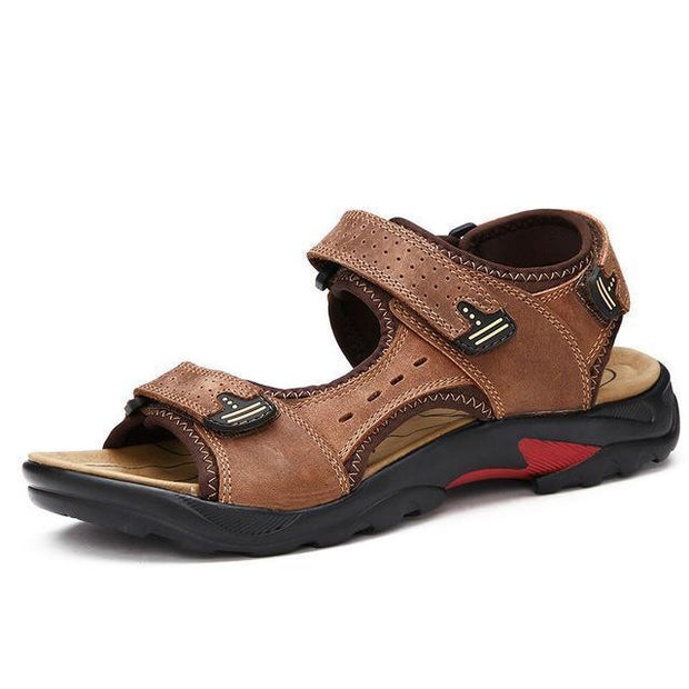 West Louis™ Leisure Genuine Leather Sandals Ligth brown / 6.5 - West Louis