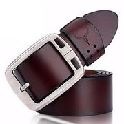 West Louis™ Vintage Style Pin Buckle Cow Genuine Leather Belt  - West Louis