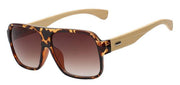 Bamboo Square Sunglasses Leopard - West Louis