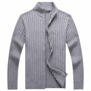 West Louis™ Casual Style Stand Collar Whole Cotton Sweater