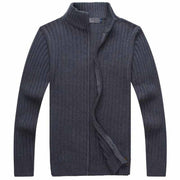 West Louis™ Casual Style Stand Collar Whole Cotton Sweater