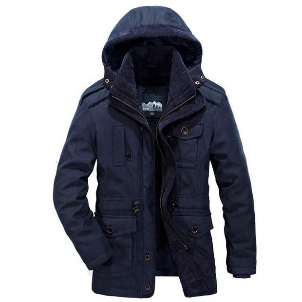 West Louis™ Men Warm Heavy Wool Parka