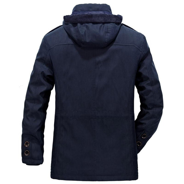 West Louis™ Men Warm Parkas Heavy Wool Coat  - West Louis