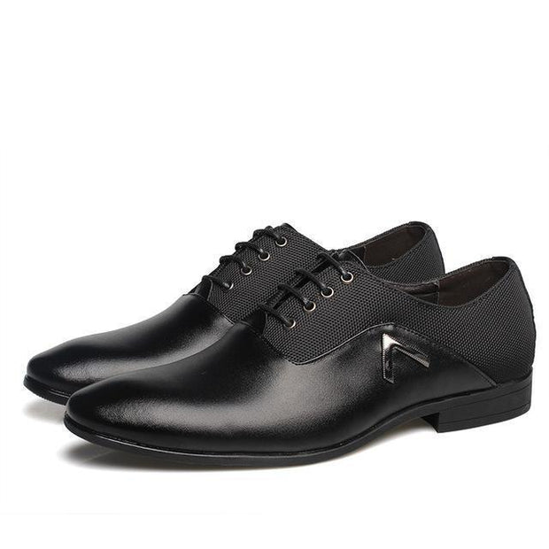 West Louis™  Leather Elegant Design Casual Oxfords Black / 6.5 - West Louis