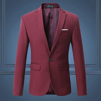 West Louis™ Terno Designer Blazer Wine Red / M - West Louis