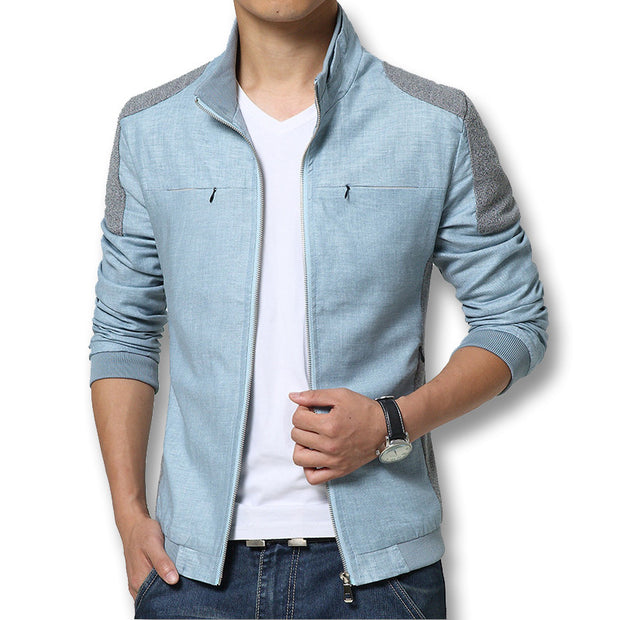 West Louis™ Linen Summer Jacket Sky Blue / L - West Louis