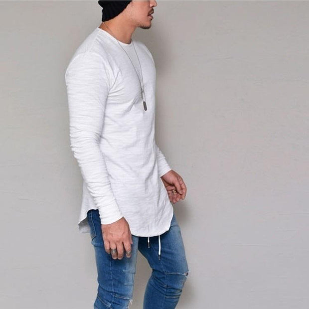 West Louis™ Fashion Elastic Soft Long Sleeve T Shirts  - West Louis