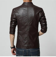 West Louis™ Soft PU Leather Male Blazer  - West Louis