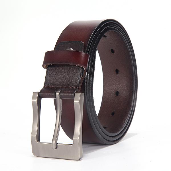 West Louis™ Fancy Vintage Leather Belt D brown / 100cm 27to29 Incn - West Louis