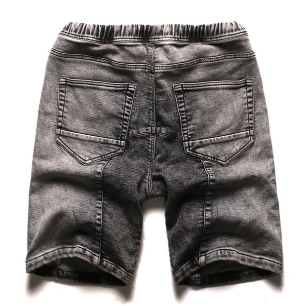 West Louis™ Elastic Waist Denim Shorts  - West Louis