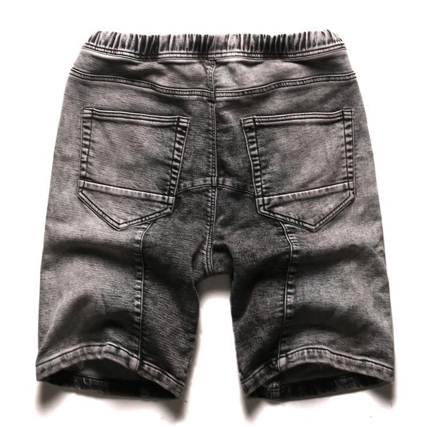 West Louis™ Gray Washed Denim Shorts  - West Louis