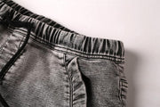 West Louis™ Elastic Waist Denim Shorts  - West Louis