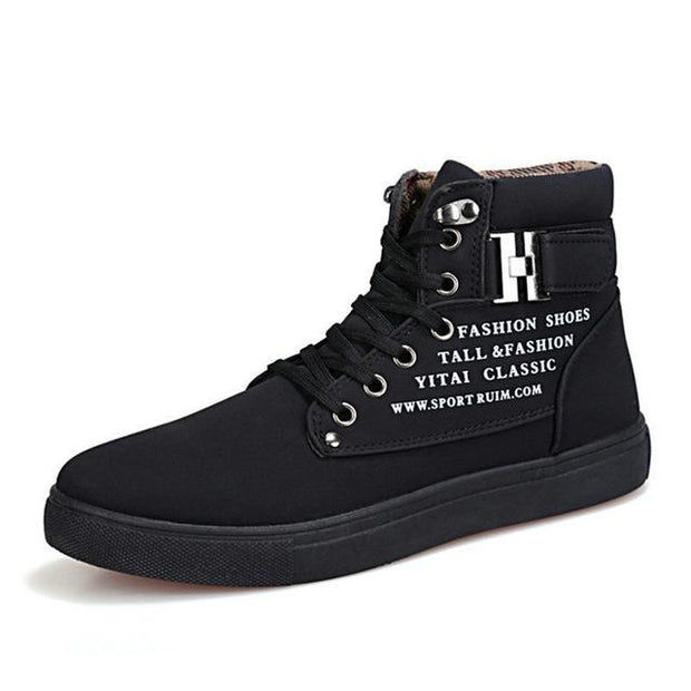 West Louis™ Hot High Top Fashion Warm Shoes AllBlack / 6.5 - West Louis