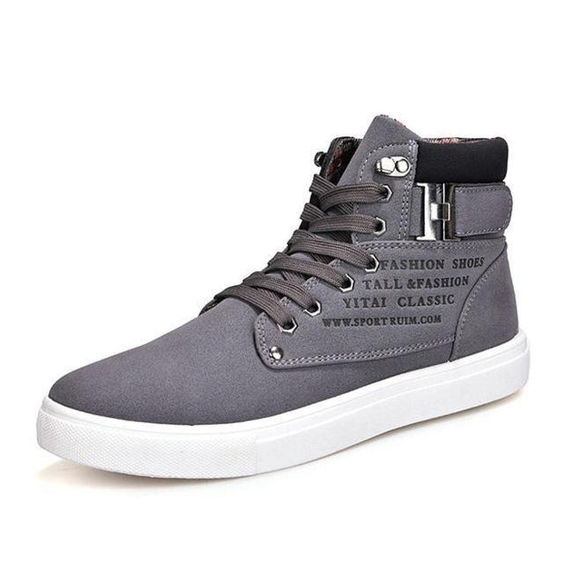 West Louis™ Hot High Top Fashion Warm Shoes Gray / 6.5 - West Louis