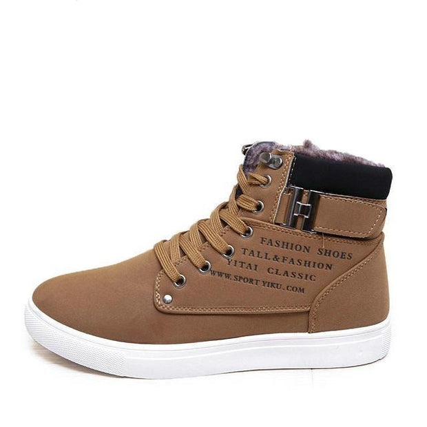 West Louis™ Hot High Top Fashion Warm Shoes KhakiFur / 6.5 - West Louis