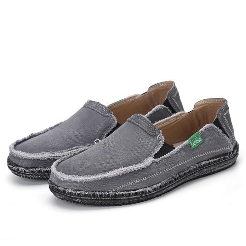 West Louis™ Men Summer Slip On Flats Loafers Grey / 6.5 - West Louis