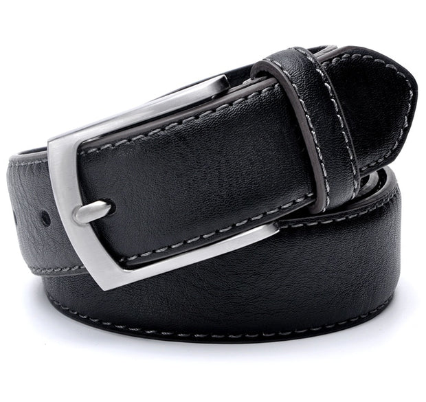 West Louis™ Italian Design Fashion Split Leather Belt