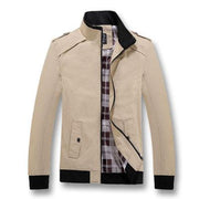 West Louis™  Everyday Zipper Jacket Khaki / XL - West Louis