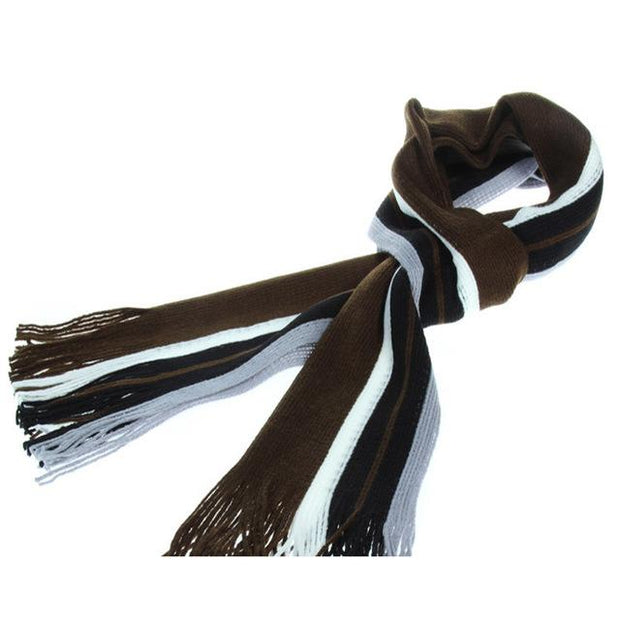 West Louis™ Fashion Patchwork Warm Men Scarf Coffee / free size - West Louis