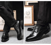 West Louis™ Gentlemen Leather Business Style Dress Shoes  - West Louis