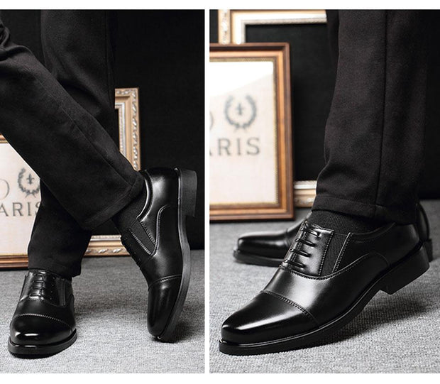 West Louis™ Gentlemen Leather Business Style Dress Shoes  - West Louis