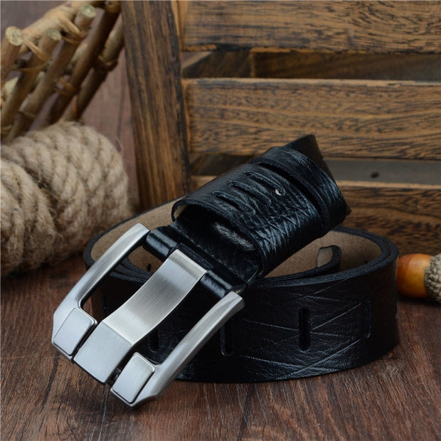 West Louis™ Cow Leather Pin Buckle Belt