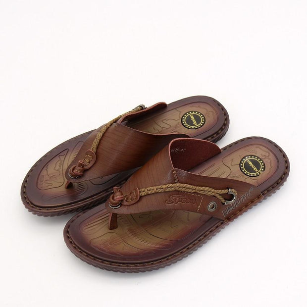 West Louis™ Luxury  Microfiber Leather Slippers  - West Louis